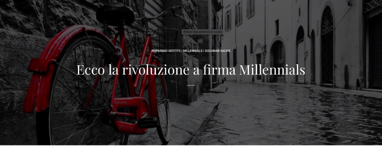 La rivoluzione a firma dei Millennials